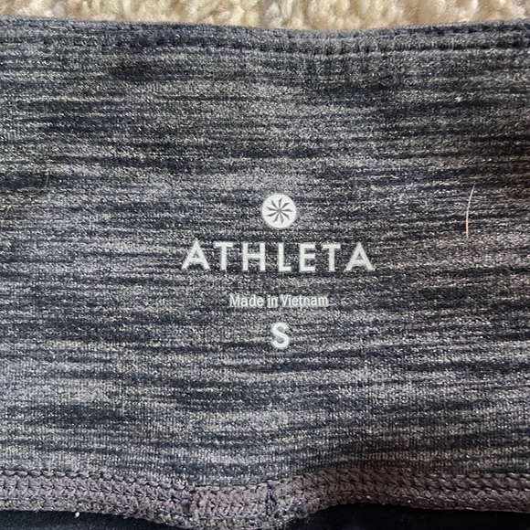 Athleta Chaturanga to town midrise leggings 27” inseam Space dye gray sz S. EUC - Picture 3 of 8